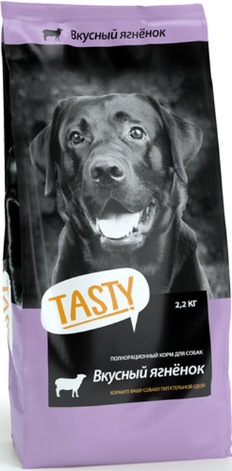 Корм сухой для собак TASTY Ягненок (2,2 кг)