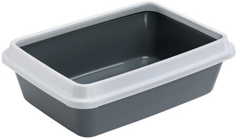 Туалет-лоток для кошек FERPLAST Dodo с бортиком, разноцветный (46*35*11 см)