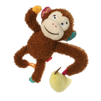 ГиГви 85065 Игрушка д/собак PLUSH FRIENDZ Обезьянка с бананом 21см