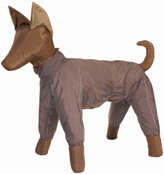 Комбинезон теплый для собак породы такса кроличья ТУЗИК мальчик (33см)