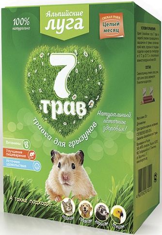 Травка для грызунов NEOTERICA Альпийские Луга 7 трав (60 г)