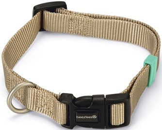 Ошейник нейлоновый для собак BEEZTEES Uni бежевый (2*50 см)