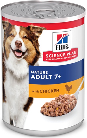 Корм влажный для пожилых собак HILL'S Science Plan Mature Adult 7+ курица (370 г)