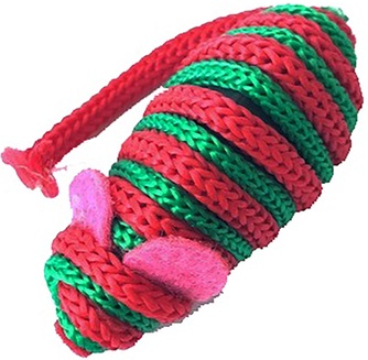 Игрушка для кошки ЗОЛОТАЯ РЫБКА Мышка полосатая (4 см)