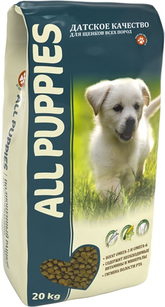 Корм сухой для щенков ALL PUPPIES 54 AL 697 (20 кг)