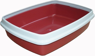 Туалет-лоток для кошек СИБИРСКАЯ КОШКА Мяус с бортиком (40*30*9 см)
