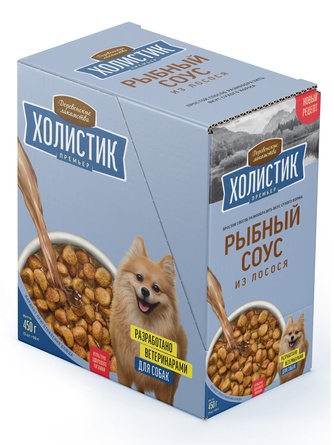 Лакомство для собак ДЕРЕВЕНСКИЕ ЛАКОМСТВА Холистик Премьер рыбный соус из лосося (90 г)