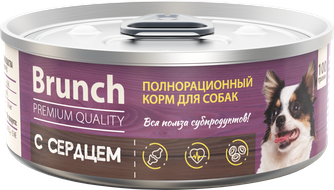 Корм влажный для собак BRUNCH с сердцем (100 г)
