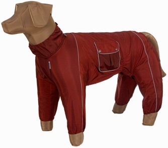 Комбинезон теплый для собак породы стаффордширский бультерьер ТУЗИК девочка (35см)