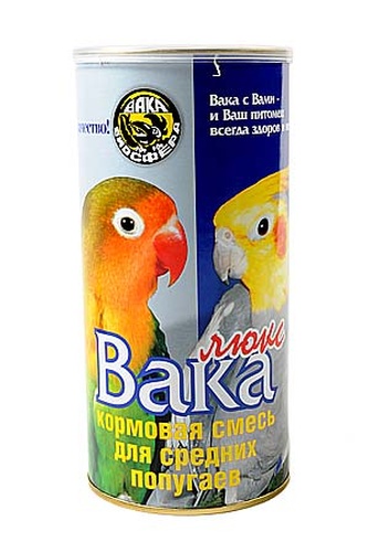 Корм для средних попугаев ВАКА Люкс (0,9 кг)