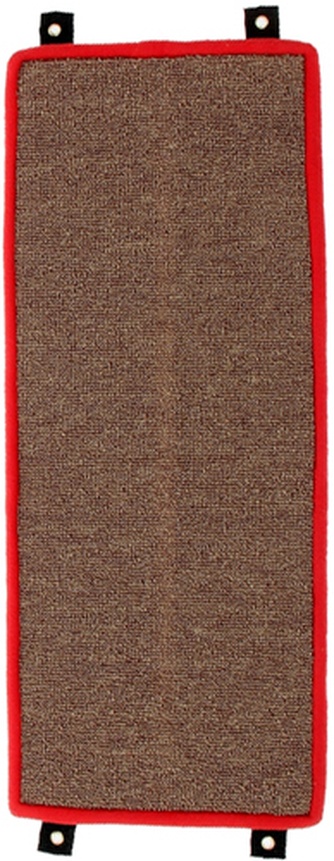 Когтеточка для кошек PERSEILINE Lowcost Slim угловая, малая, с пропиткой, ковролин (55*11 см)