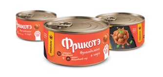 Фрикотэ 26428 кон.д/кошек фрикадельки с фаршем Телятины в сырно-томатном соусе 100г