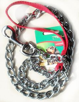 Поводок-цепь для собак TRIOL с нейлоновой ручкой (1,1 м)