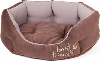 Лежак для животных ЗООФОРТУНА Манчестер Best friends №3 бежевый