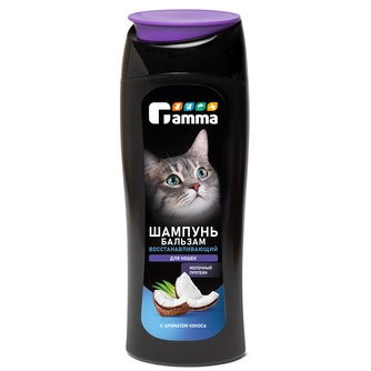 Шампунь-бальзам для кошек GAMMA восстанавливающий (400 мл)