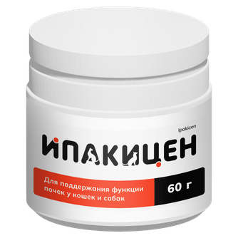 Порошок для кошек и собак APICENNA Ипакицен для поддержания функции почек (60 г)