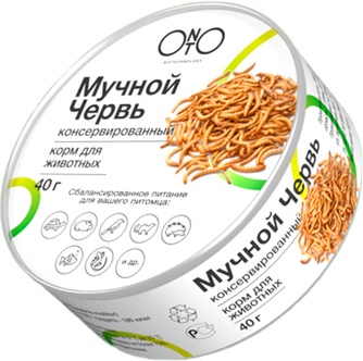Лакомство для животных ONTO Червь мучной консервированный (40 г)