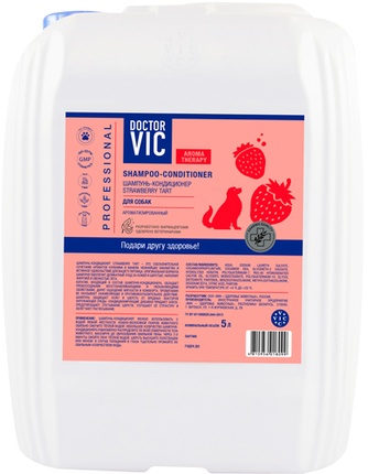 Шампунь для собак DOCTOR VIC Strawberry tart (5 л)