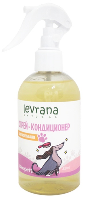 Спрей-кондиционер для животных LEVRANA Love Pets для легкого расчесывания (300 мл)