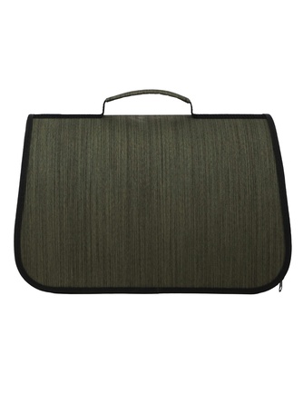 Сумка-переноска для кошек и собак RICH BREED MYJET иллюминатор/сетка, хаки лайн (M/40*25*25 см)