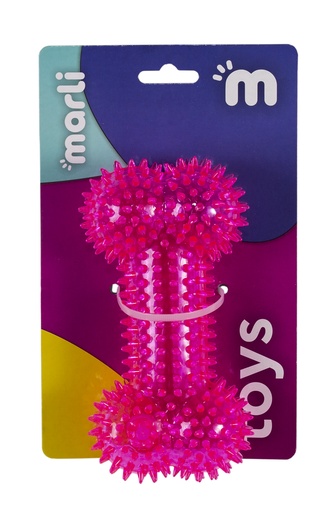 Игрушка для собак MARLI Кость с шипами и пищалкой (16 см)