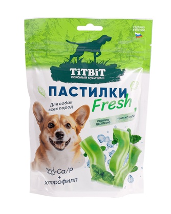 Лакомство для собак TITBIT Пастилки Fresh (130 г)