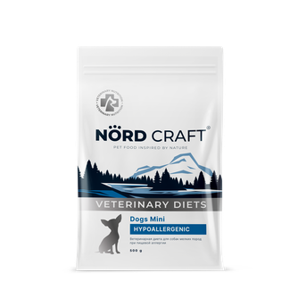Корм сухой для собак мелких пород NORD CRAFT Dogs Mini Hypoallergenic при пищевой аллергии (500 г)