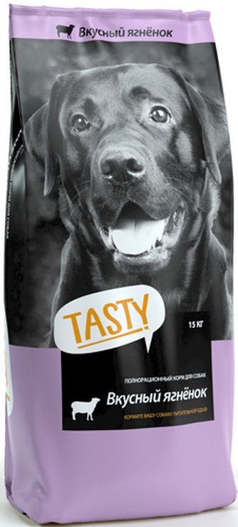Корм сухой для собак TASTY Ягненок (15 кг)