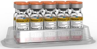 Вакцина для собак BIOVETA Биокан LR против лептоспироза и бешенства (1 мл)