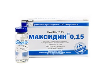 Капли для кошек и собак МИКРО-ПЛЮС Максидин 0,15 для лечения ринитов, конюктивитов и кератоконьюктивитов различной этиологии (5 флаконов/5 мл)