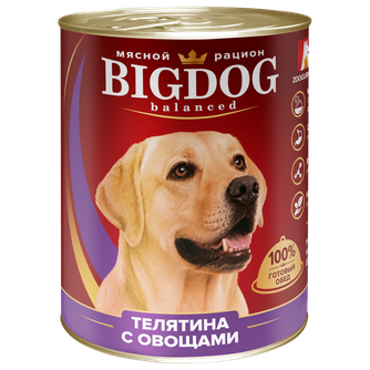 Корм влажный для собак ZOOGURMAN BIG DOG телятина с овощами (350 г)