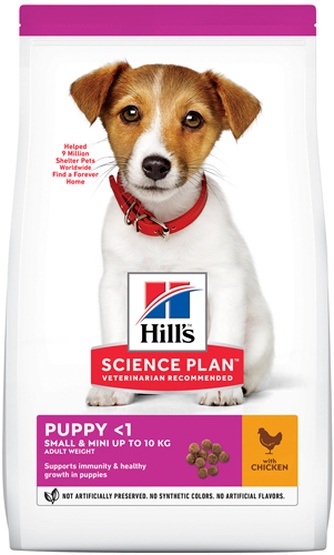 Корм сухой для щенков мелких и миниатюрных пород HILL'S Science Plan Puppy Small&Mini Курица (3 кг)