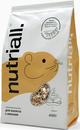 Корм сухой для хомяков NUTRIALL с орехами (0,4 кг)