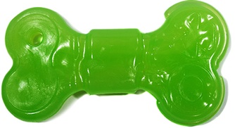 Игрушка для собак DOGLIKE Кость большая резиновая, зеленая (16 см)