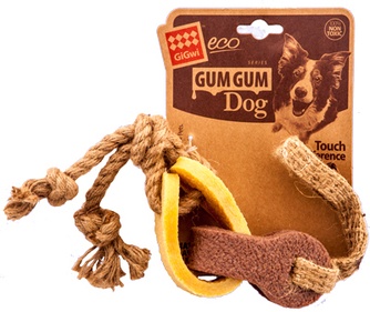 Игрушка для собак GIGWI Gum Gum Цепь резиновая (18 см)