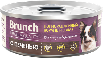 Корм влажный для собак BRUNCH с печенью (100 г)