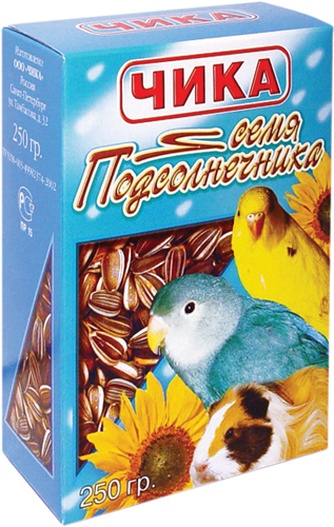 Корм сухой для птиц ЧИКА семя подсолнечника (0,25 кг)