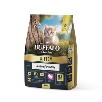 Корм сухой для котят MR. BUFFALO Kitten Natural Vitality с индейкой (400 г)