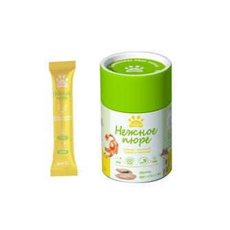 Лакомство для кошек BIOHAUS Нежное пюре Курица с кошачьей травой и таурином (40 шт/15 г)