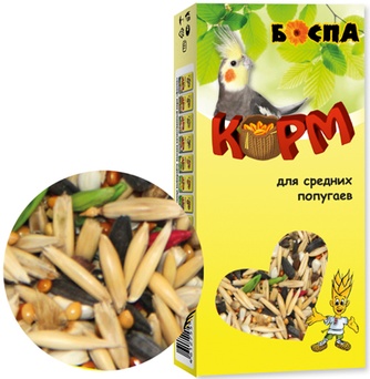 Корм для средних попугаев БОСПА (500 г)