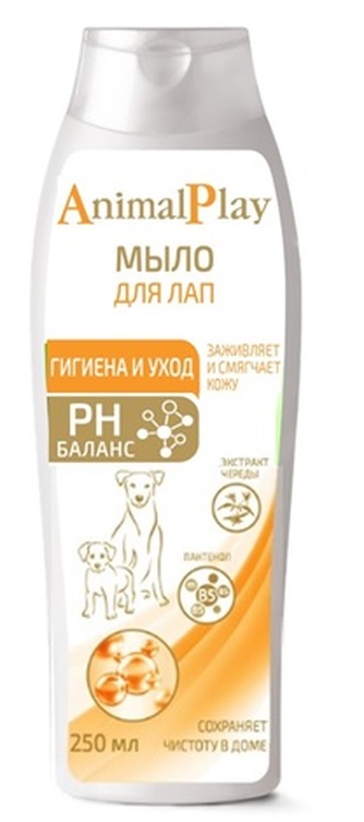 Мыло жидкое для лап ANIMAL PLAY гигиена и уход с экстрактом череды (250 мл)