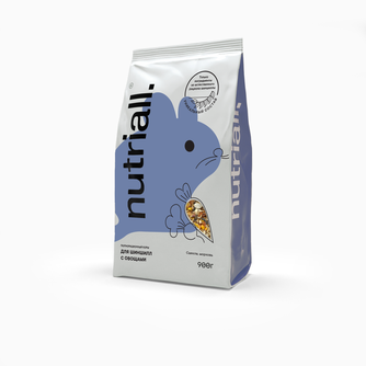 Корм сухой для шиншилл NUTRIALL с овощами (900 г)