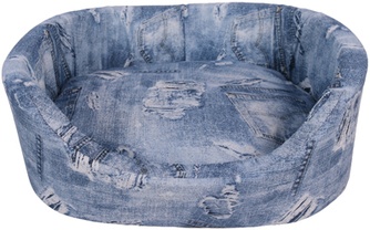 Лежанка для животных PERSEILINE №2, с подушкой, хлопок (45*35*16 см)