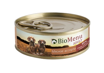 Корм влажный для собак BIOMENU ADULT с мясным ассорти (100 г)