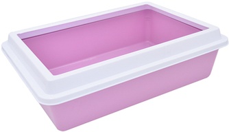 Туалет для кошек ZOOEXPRESS Lux с рамкой (40,5*30*12см)