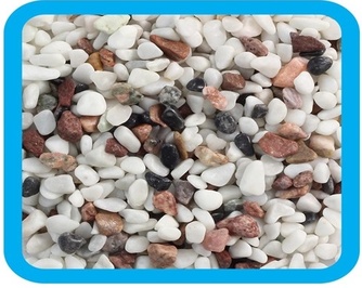 Грунт для аквариума LAGUNA гранит окатанный, розовый меланж (2 кг/4-6 мм)