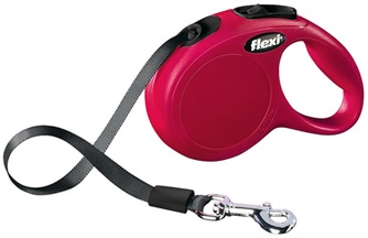 Рулетка для собак до 12 кг FLEXI New Classic красная (XS/3 м)