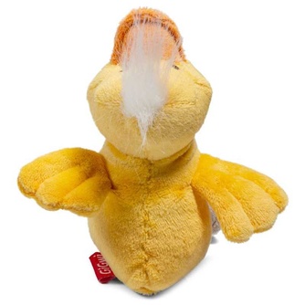 Игрушка для собак GIGWI Dog Toys Утка с пищалкой, желтая (15 см)