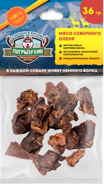 Лакомство для собак мелких пород ПОГРЫЗУХИН Мясо (36 г)