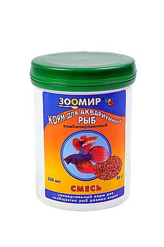 Корм сухой для рыб ЗООМИР Смесь Универсальный корм (250 мл)